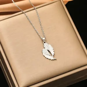 188 Wings Necklace-Silver