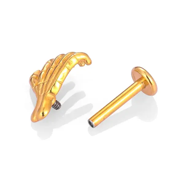 Wholesale 1 Piece Lip Rings Casual Simple Style Geometric Heart Shape Flower 316L Stainless Steel Waterproof Non Tarnish Surgical Steel Zircon Ion Plating (IP) 18K Gold Plated Lip Rings Ear Cartilage Rings & Studs Nose Rings & Studs