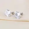 Wholesale 1 Pair Simple Style Square Inlay 304 Stainless Steel Zircon 18K Gold Plated Stainless Steel Earrings