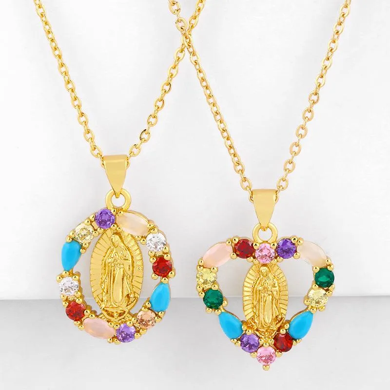 Wholesale Jewelry Simple Style Heart Copper Diamond Necklace