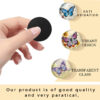 oly-d11e8685de4d4b1d51615b49c9de5c53 Wholesale Cross-border dropshipping butterfly series round crystal glass refrigerator magnet set, cute animal decorative stationery soft magnetic stickers