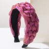 oly-d120b47c9a166b9b2b2e53f4a48369c0 Wholesale Korean-style fashion wide-brimmed woven braided hair hoop all-match fabric high-grade hair aessories face small hair clip headess