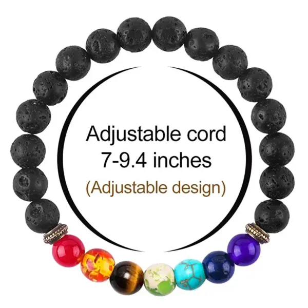 Retro Geometric Natural Stone Beaded Bracelets 1 Piece