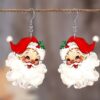 oly-d12be4575f184e5831c584d03e9334ed Wholesale Cute Santa Claus Acrylic Pendant Earrings