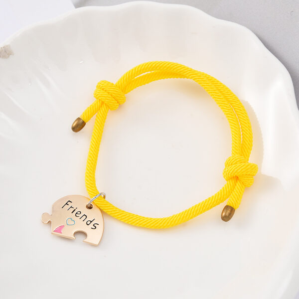 Wholesale Star, Moon and Sun Three-Piece Alloy Stitching Friendship Bracelet