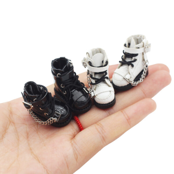Wholesale doll toy shoes all-match DOD doll 12 points chain buckle boots 2.6 * 1.2cm