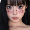 Wholesale Cross-Border New Halloween Makeup Face Stickers, Cute Ghost Makeup Tattoo Stickers, Photography Props Stickers, Waterproof and Sweat-Proof