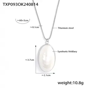 Txp093-Steel Necklace