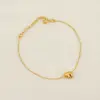 Ion Plating (IP) 18K Gold Plated Letter 304 Stainless Steel Casual Simple Style Waterproof Non Tarnish 304 Stainless Steel Bracelets