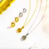 304 Stainless Steel Round Ion Plating (IP) 18K Real Gold Plated Simple Style Roman Style Waterproof Non Tarnish Jewelry Set