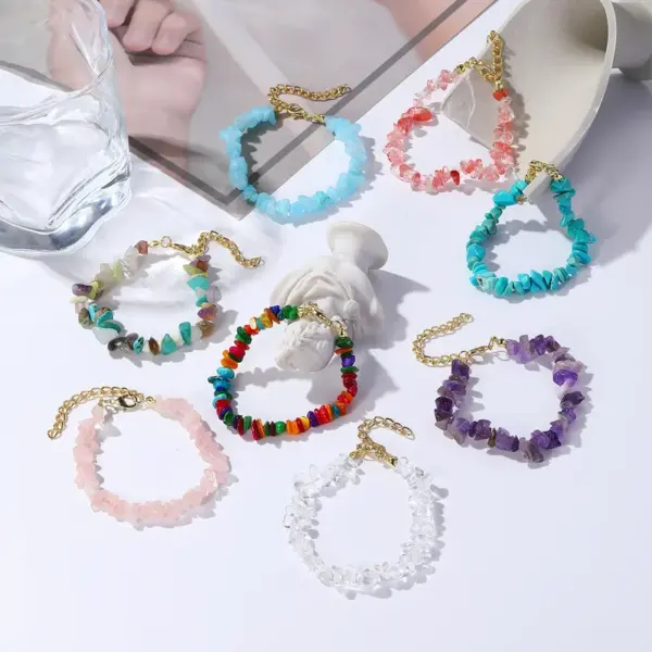 Wholesale Fashion Geometric Natural Stone Bracelets 1 Piece