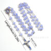Wholesale 6mm Imitation Jade Glass Bead Cross Rosary