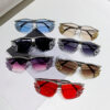 Wholesale Arrival Metal Diamond Sunglasses Luxury Frameless Sunglasses Irregular Sunglasses for Men and Women