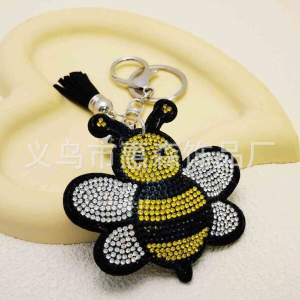 oly-d183eaa223362ed5b188d7189cf5080f Wholesale Cute rhinestone bee keychain