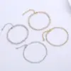 Wholesale Simple Style Geometric 304 Stainless Steel 18K Gold Plated Zircon Stainless Steel Bracelets In Bulk