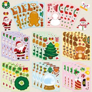 Wholesale 8/Pack Christmas Face Changing Stickers