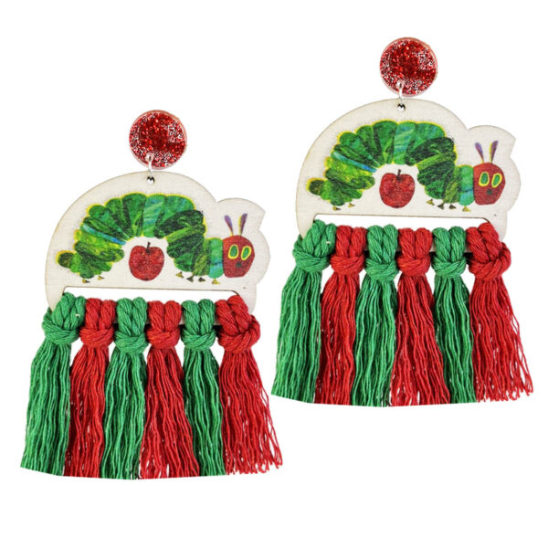 oly-d19cddc5a419ecbdf146079847790cb8 Wholesale Fun Reading Pencil Student Teacher Braided Earrings
