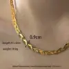 Wholesale Jewelry IG Style Simple Style Solid Color 304 Stainless Steel 18K Gold Plated Plating Stainless Steel Necklaces