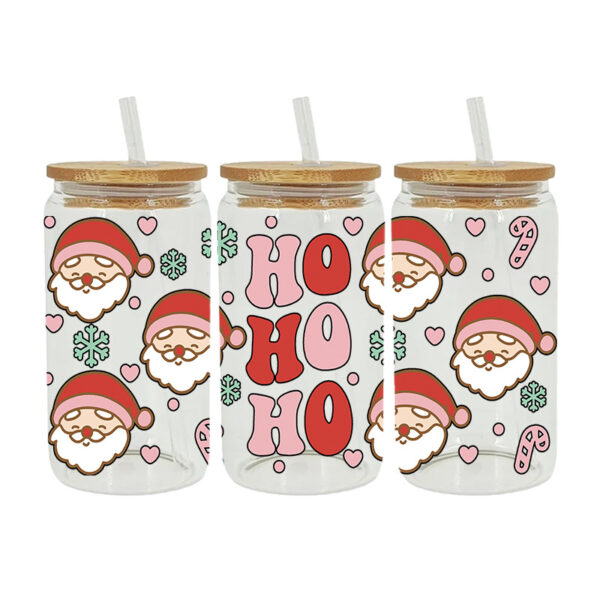 Wholesale UV transfer sticker glass crystal label Crystal sticker cross-border special sticker for 16oz glass cup 23cmX11cm