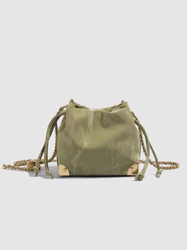 oly-d1a9670308017b1199201ae0759665b6 Wholesale Niche Design Chain Cloud Bucket Bag Women's High-end Sense awstring Commuter Shoulder Crosbody Bag