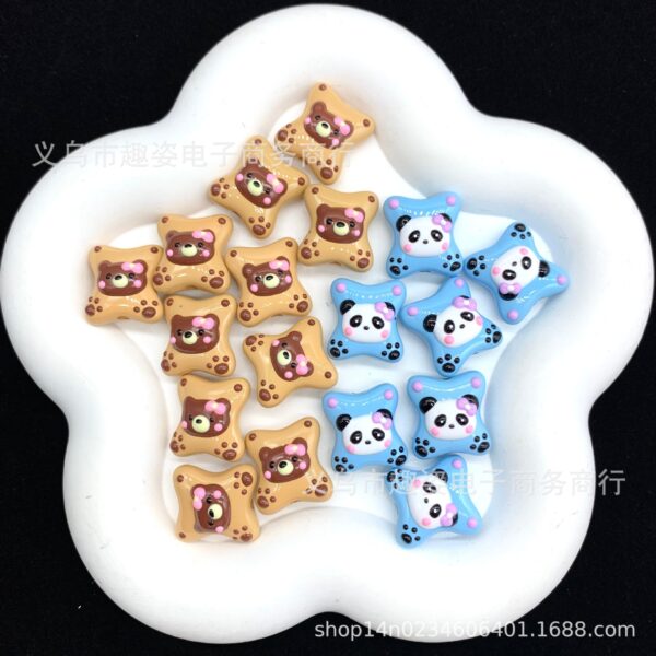 Wholesale Panda Bear Cookie Beads