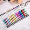 Wholesale beaded pens/DIY electroplated bead pen UV three-color plating