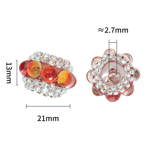 Wholesale Transparent cat's eye beaded fashion luxury beads