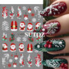 Wholesale Cartoon 3D Christmas nail art stickers