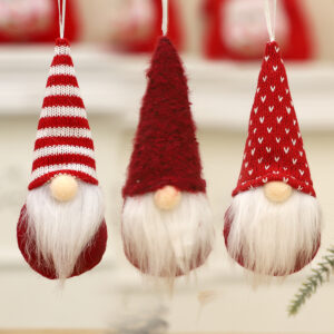 Wholesale Christmas Decoration Creative Knitted Small Doll Decoration