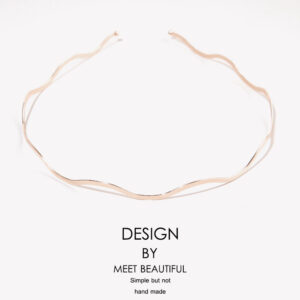 Rose gold big wave 3447