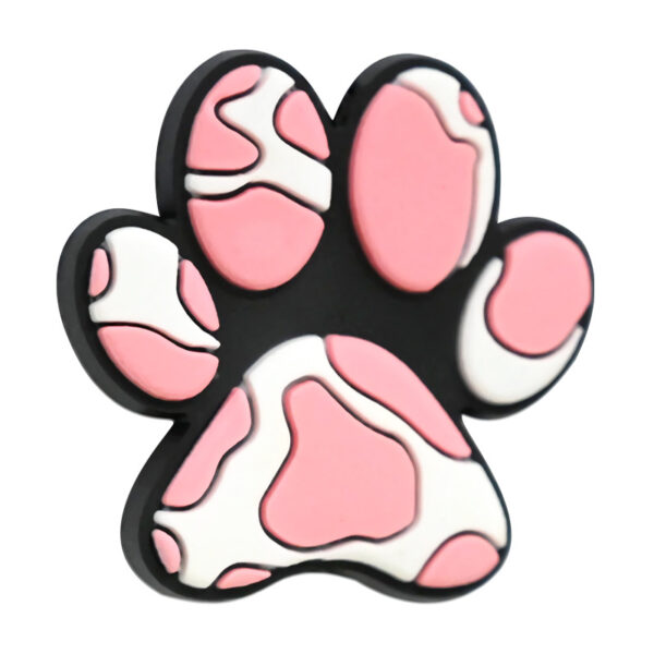 Wholesale Cute dog paw print PVC soft rubber ballpoint pen handmade beading
