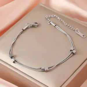 21# Double Layer Small Square (Steel Color/Never Fade)