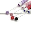 Wholesale DIY new gradient full drill pen handmade diamond beadable pen cute creative gradient rhinestone beaded ball point pen
