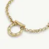 Wholesale PVD Coated 18K Gold Plated Geometric 201 Stainless Steel 304 Stainless Steel Simple Style Streetwear Waterproof Non Tarnish Bracelets Necklace