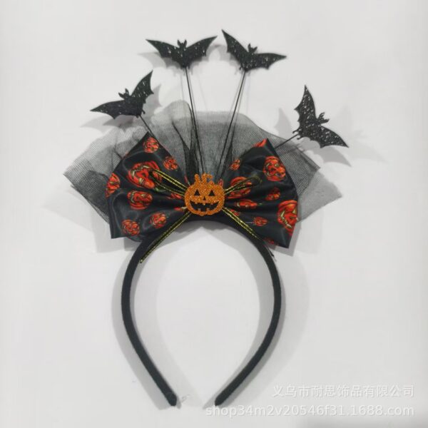 oly-d1d4af642553c781d2dc77c97ff924b3 Wholesale Pumpkin Ghost Bow Headband