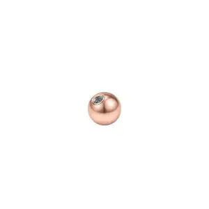 Rose Gold / 1.6x8mm [Aperture X Ball Diameter]