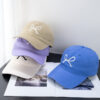 Wholesale Internet celebrity sweet bowknot embroidered baseball cap women's spring and summer sun hat Korean style versatile soft top peaked cap makes face look small