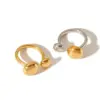 PVD Coated Real Gold Plated 18K Gold Circle 304 Stainless Steel Simple Style Waterproof Non Tarnish Open Rings