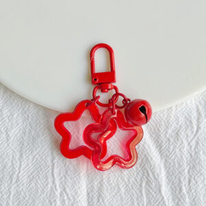 Double Star Bell Pendant-Red