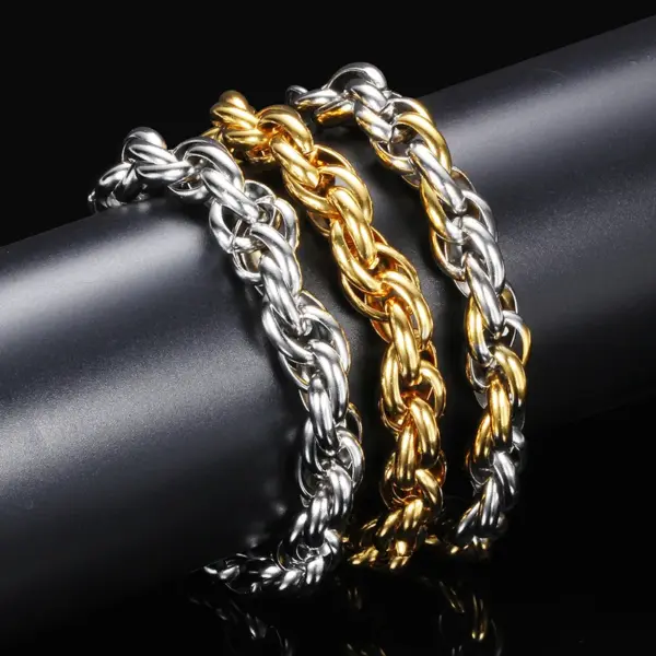 Wholesale Fashion Round Titanium Steel Bracelets 1 Piece