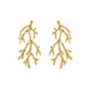 1 Pair Vacation Beach Starfish Coral Plating 304 Stainless Steel Ear Studs