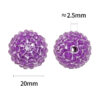 Wholesale Christmas resin rhinestone beads