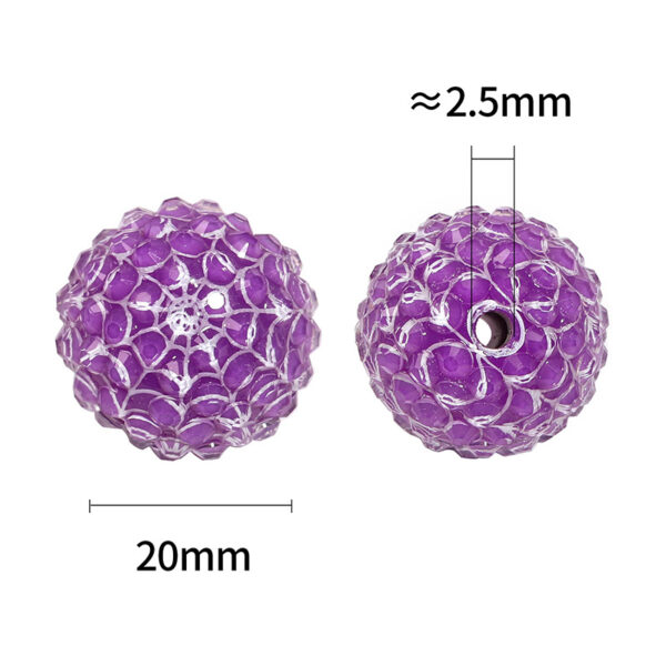 Wholesale Christmas resin rhinestone beads