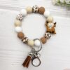 Wholesale Highland Cow Silicone Bracelet Keychain
