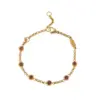 Wholesale Vacuum Plating 18K Gold Plated Birthstone 304 Stainless Steel Elegant Classical Lady 304 Stainless Steel Lobster Trigger Clasp Closure Bracelets