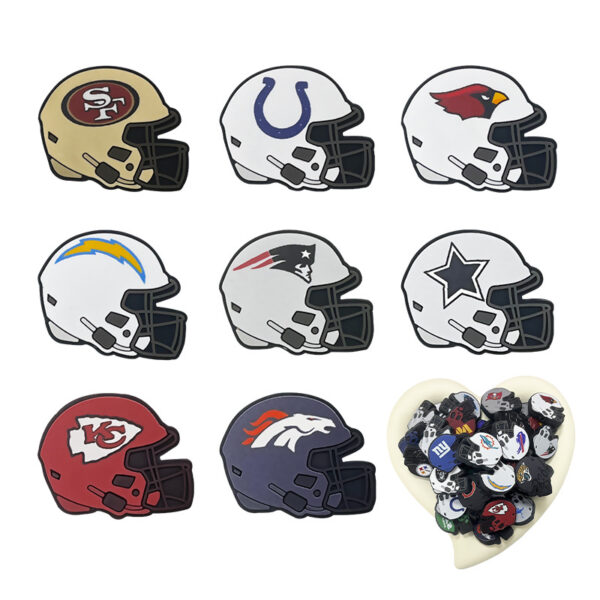 Wholesale Silicone Football Helmet DIY Beading