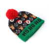 Wholesale Winter children's Christmas knitted hat with light Halloween led hat