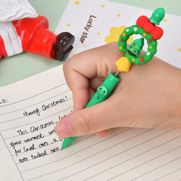 Wholesale 4-piece Christmas series beaded gel pen