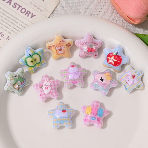 Wholesale Cartoon pentagram fruit small animal bead