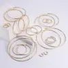 Wholesale PVD Coated 18K Gold Plated Round 304 Stainless Steel Exaggerated Waterproof Non Tarnish Hoop Earrings